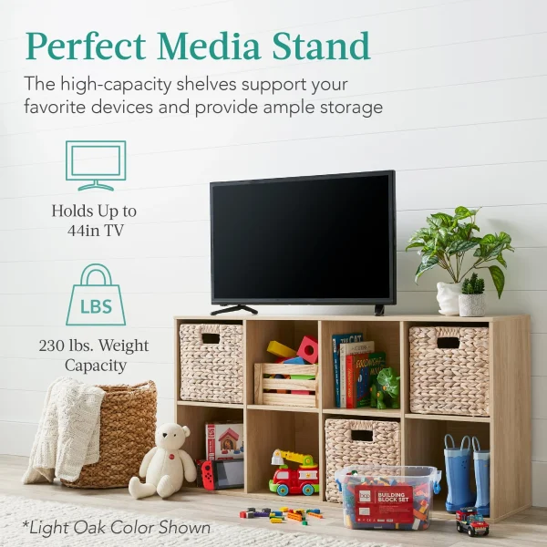 8-Cube Bookshelf, 11in Display Storage System