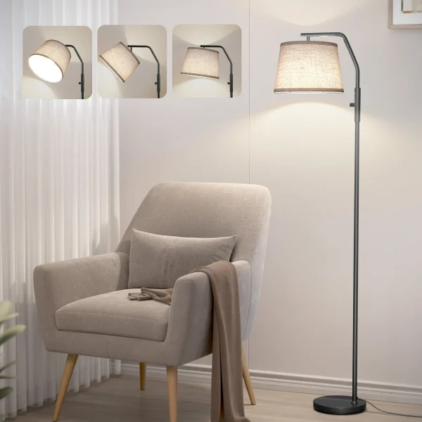 SUNMORY Floor Lamp, Lamps for Living Room, Standing Lamp with 0-100% Dimmable